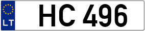 Trailer License Plate